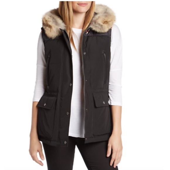 Pendleton Vest with fur lined hood - Picture 2 of 4